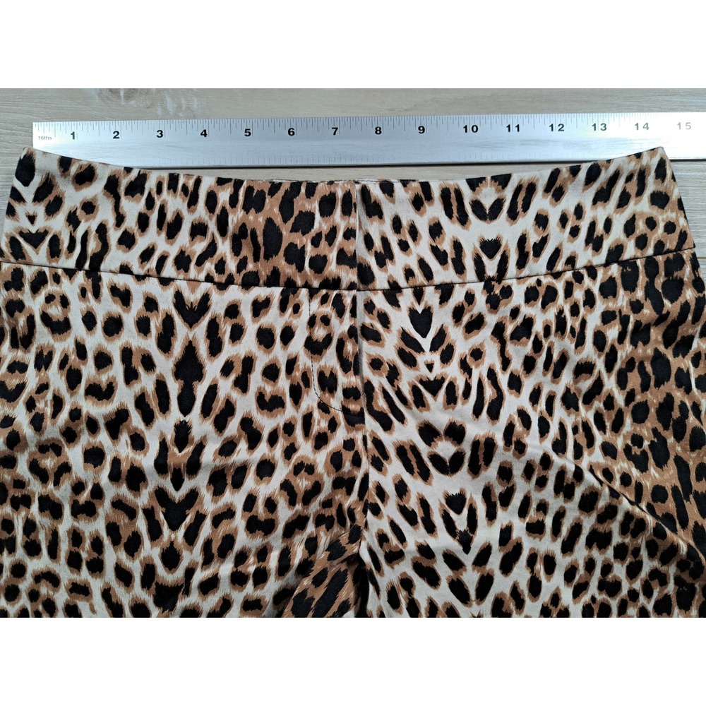 INC International Concepts Animal Leopard Print Shorts Womens Stretch size 4 - Picture 6 of 9